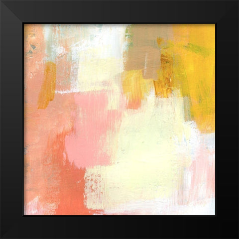 Yellow and Blush I Black Modern Wood Framed Art Print by Barnes, Victoria