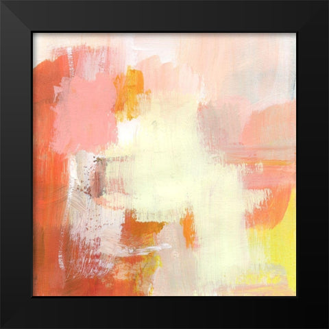 Yellow and Blush III Black Modern Wood Framed Art Print by Barnes, Victoria