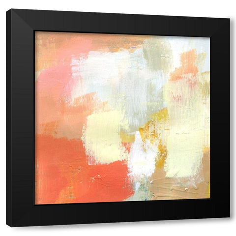 Yellow and Blush IV Black Modern Wood Framed Art Print with Double Matting by Barnes, Victoria