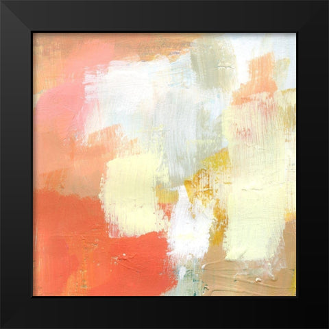 Yellow and Blush IV Black Modern Wood Framed Art Print by Barnes, Victoria