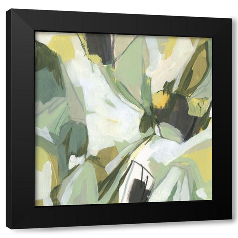 Electric Lichen I Black Modern Wood Framed Art Print by Vess, June Erica
