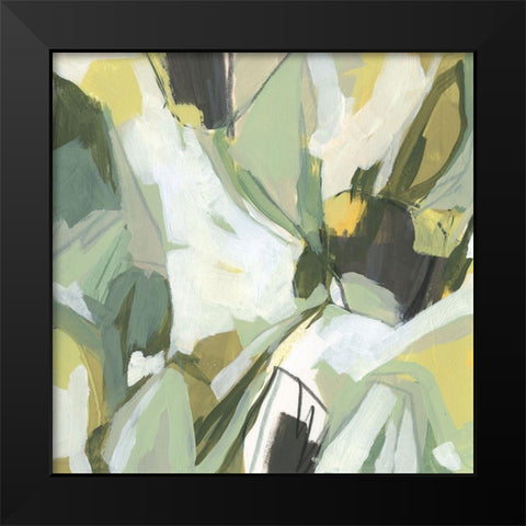 Electric Lichen I Black Modern Wood Framed Art Print by Vess, June Erica