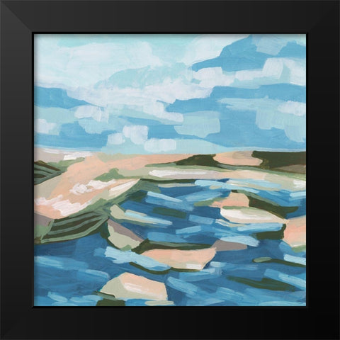 Sand Hills II Black Modern Wood Framed Art Print by Vess, June Erica