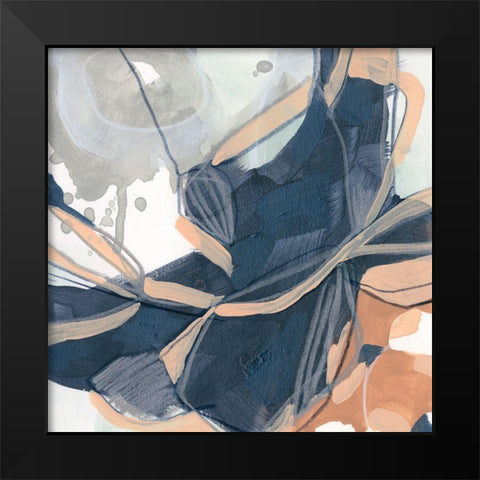 Sienna Spindle II Black Modern Wood Framed Art Print by Vess, June Erica