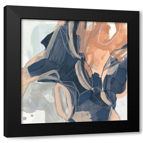 Sienna Spindle IV Black Modern Wood Framed Art Print by Vess, June Erica