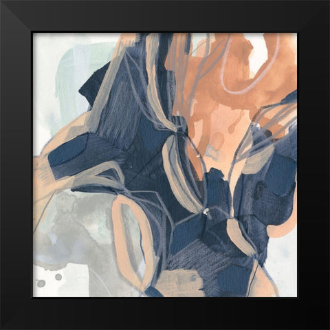 Sienna Spindle IV Black Modern Wood Framed Art Print by Vess, June Erica