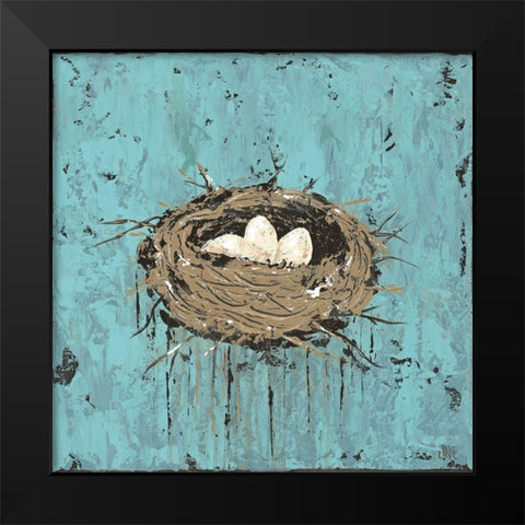 A New Beginning I Black Modern Wood Framed Art Print by Reynolds, Jade