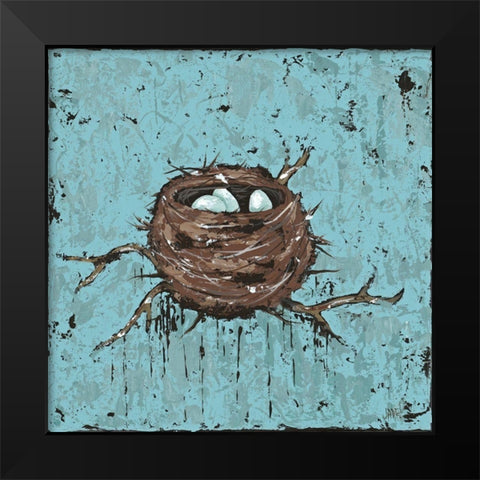 A New Beginning II Black Modern Wood Framed Art Print by Reynolds, Jade