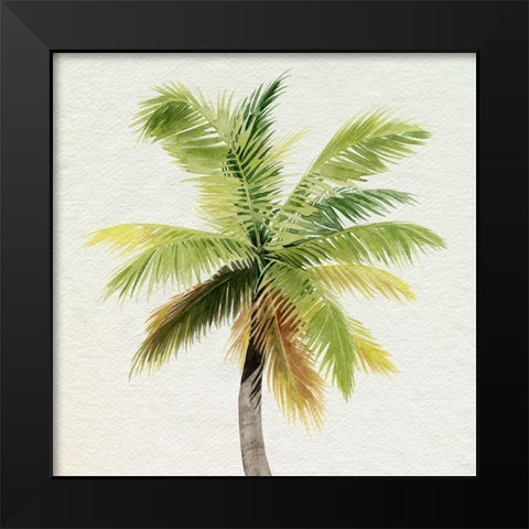 Coco Watercolor Palm II Black Modern Wood Framed Art Print by Popp, Grace