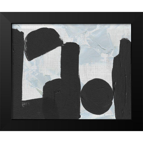 Saltwater Tide I Black Modern Wood Framed Art Print by Wang, Melissa