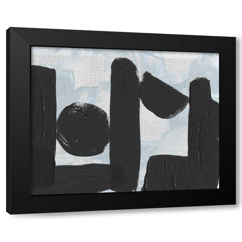 Saltwater Tide II Black Modern Wood Framed Art Print with Double Matting by Wang, Melissa