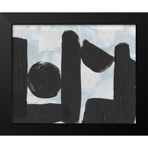 Saltwater Tide II Black Modern Wood Framed Art Print by Wang, Melissa