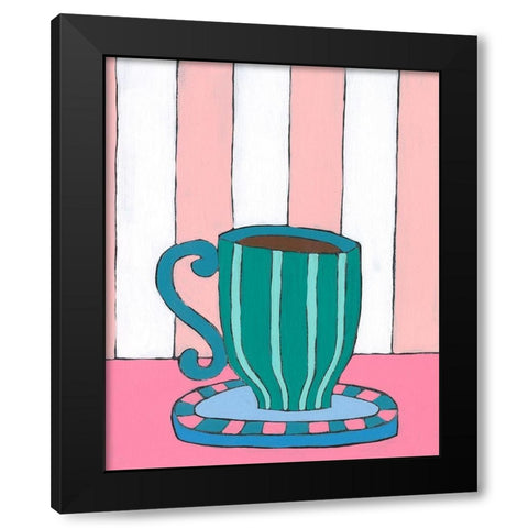 Mid Morning Coffee II Black Modern Wood Framed Art Print by Moore, Regina