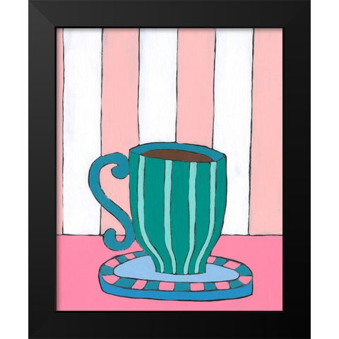 Mid Morning Coffee II Black Modern Wood Framed Art Print by Moore, Regina