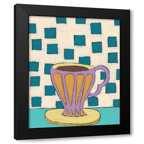 Mid Morning Coffee III Black Modern Wood Framed Art Print by Moore, Regina