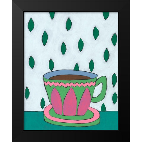 Mid Morning Coffee IV Black Modern Wood Framed Art Print by Moore, Regina