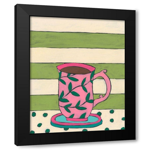 Mid Morning Coffee VII Black Modern Wood Framed Art Print with Double Matting by Moore, Regina