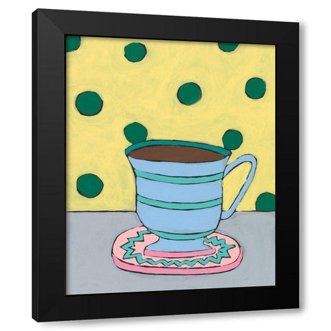 Mid Morning Coffee VIII Black Modern Wood Framed Art Print with Double Matting by Moore, Regina