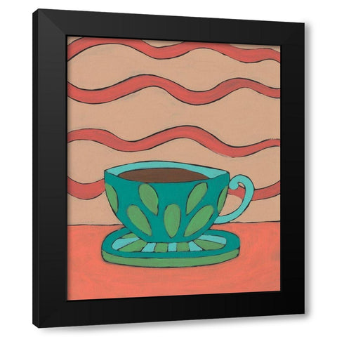 Mid Morning Coffee IX Black Modern Wood Framed Art Print by Moore, Regina