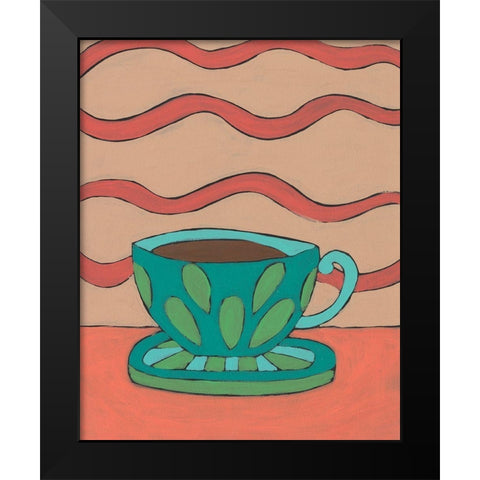 Mid Morning Coffee IX Black Modern Wood Framed Art Print by Moore, Regina
