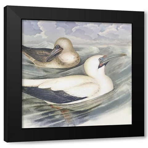 Surf and Sand III Black Modern Wood Framed Art Print by Hunziker, Steve