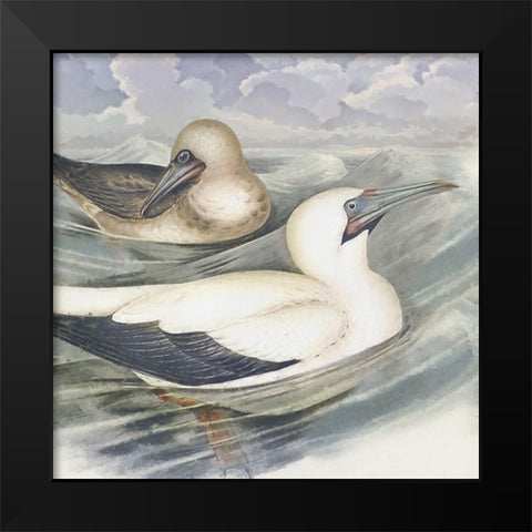 Surf and Sand III Black Modern Wood Framed Art Print by Hunziker, Steve