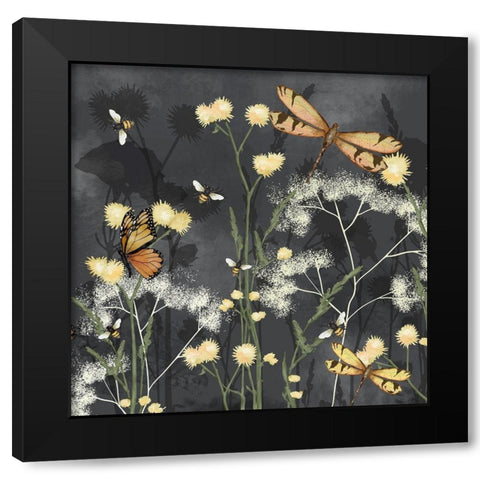 Garden Magic I Black Modern Wood Framed Art Print with Double Matting by Reynolds, Jade