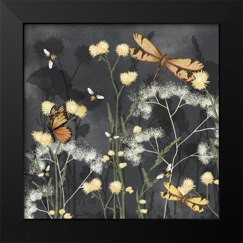 Garden Magic I Black Modern Wood Framed Art Print by Reynolds, Jade