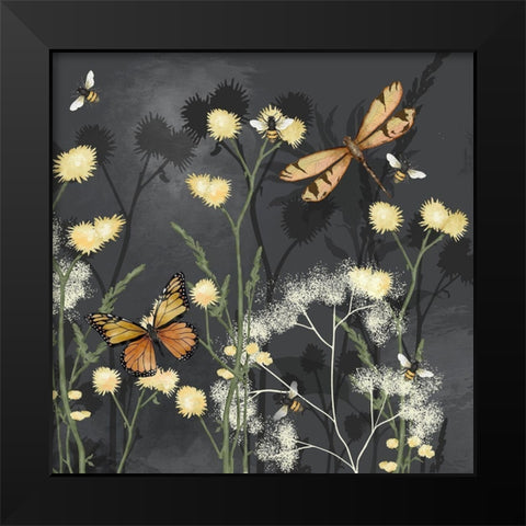 Garden Magic II Black Modern Wood Framed Art Print by Reynolds, Jade