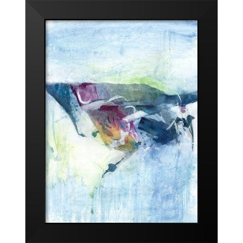 Gliding on Ice II Black Modern Wood Framed Art Print by Combs, Joyce