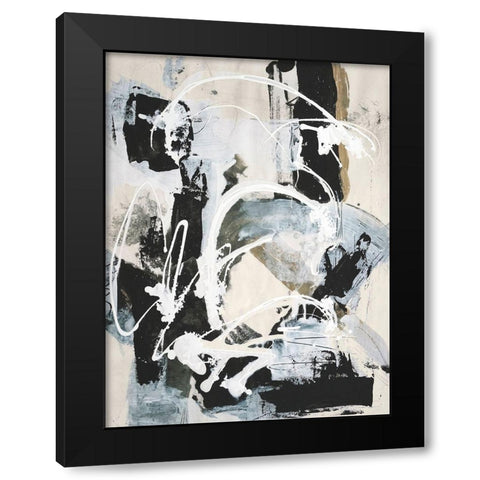 Natures Winterland I Black Modern Wood Framed Art Print with Double Matting by Combs, Joyce
