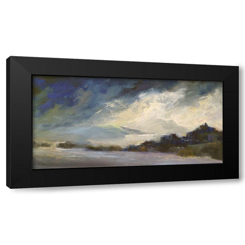 Seaside Sanctuary Black Modern Wood Framed Art Print with Double Matting by Finch, Sheila