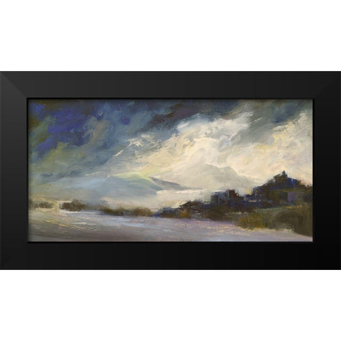Seaside Sanctuary Black Modern Wood Framed Art Print by Finch, Sheila
