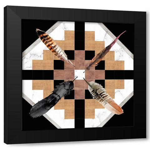Santa Fe Skulls II Black Modern Wood Framed Art Print by Parker, Jennifer Paxton