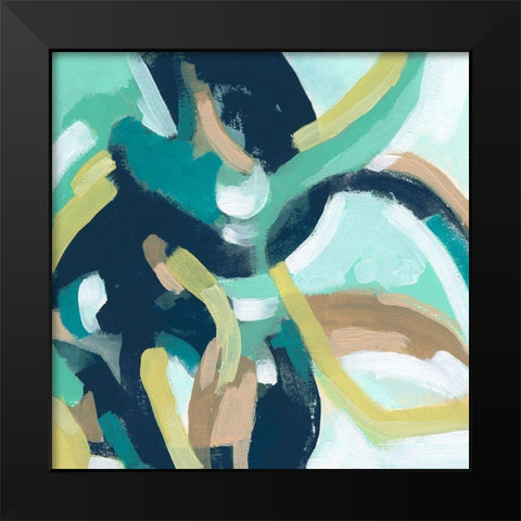Mint Synergy II Black Modern Wood Framed Art Print by Vess, June Erica