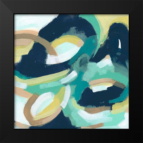 Mint Synergy III Black Modern Wood Framed Art Print by Vess, June Erica