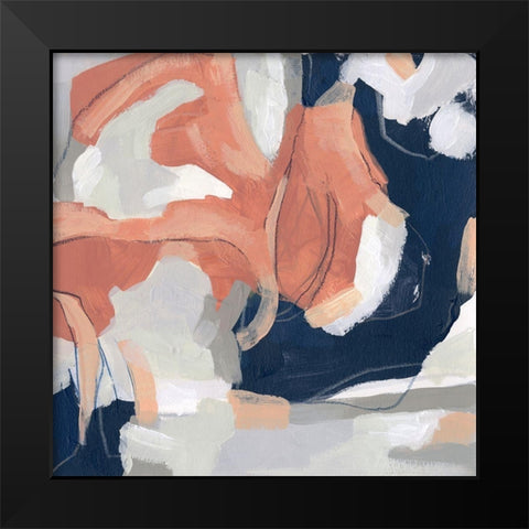 Sienna Cement II Black Modern Wood Framed Art Print by Vess, June Erica