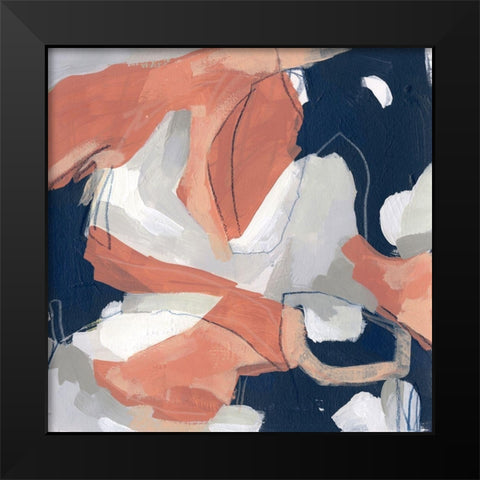 Sienna Cement III Black Modern Wood Framed Art Print by Vess, June Erica