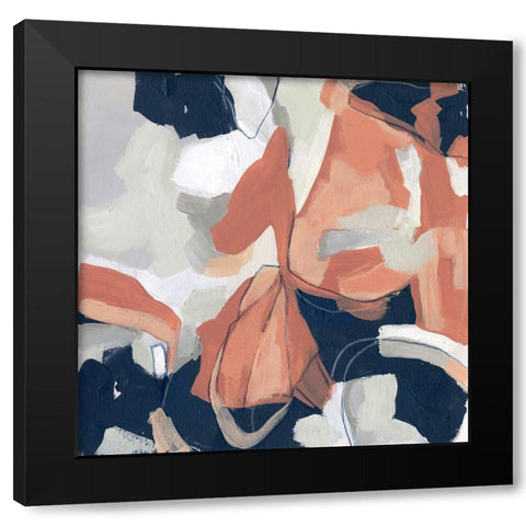 Sienna Cement IV Black Modern Wood Framed Art Print with Double Matting by Vess, June Erica