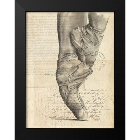 On Pointe I Black Modern Wood Framed Art Print by Parker, Jennifer Paxton