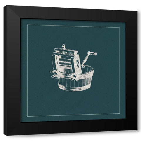 Laundry Tips I Black Modern Wood Framed Art Print with Double Matting by Popp, Grace