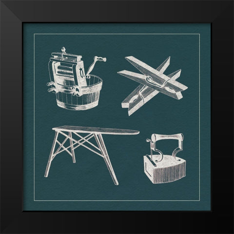 Laundry Tips IV Black Modern Wood Framed Art Print by Popp, Grace