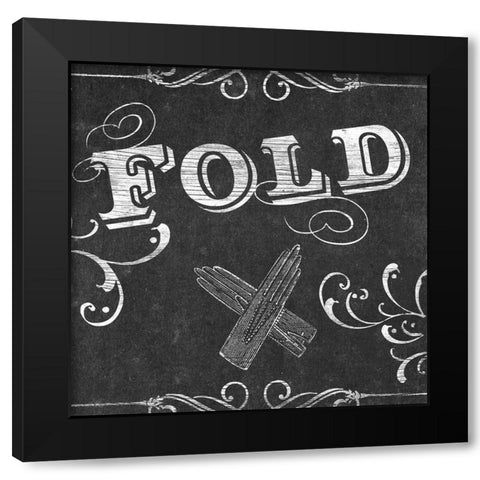 Vintage Laundry Signs VII Black Modern Wood Framed Art Print by Vess, June Erica