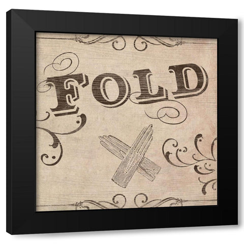 Vintage Laundry Signs VIII Black Modern Wood Framed Art Print with Double Matting by Vess, June Erica