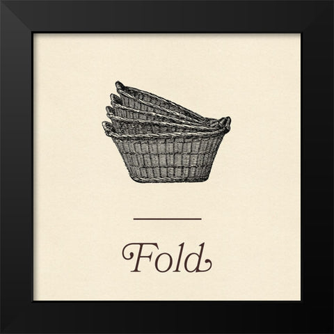 Laundry Sign IV Black Modern Wood Framed Art Print by Green, Jacob