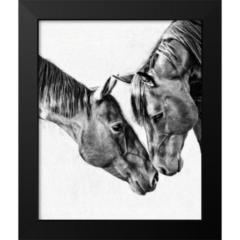 Equine Portrait VI Black Modern Wood Framed Art Print by PHBurchett