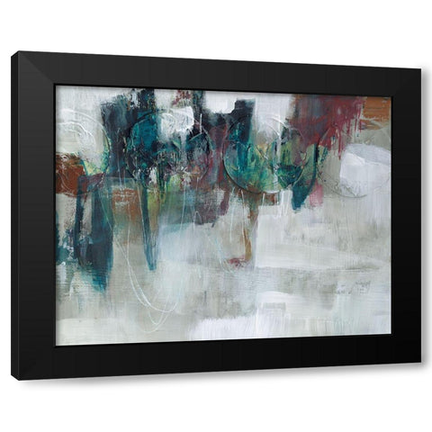 Spectrum Expression II Black Modern Wood Framed Art Print with Double Matting by Goldberger, Jennifer