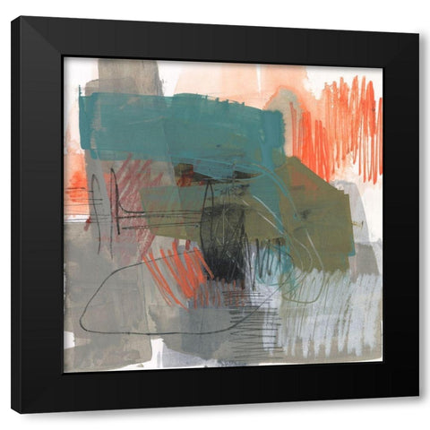 Central Fuse I Black Modern Wood Framed Art Print with Double Matting by Goldberger, Jennifer