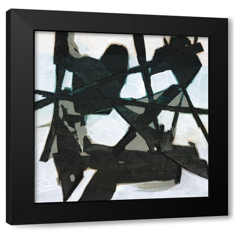 Ode an Kline V Black Modern Wood Framed Art Print with Double Matting by Goldberger, Jennifer