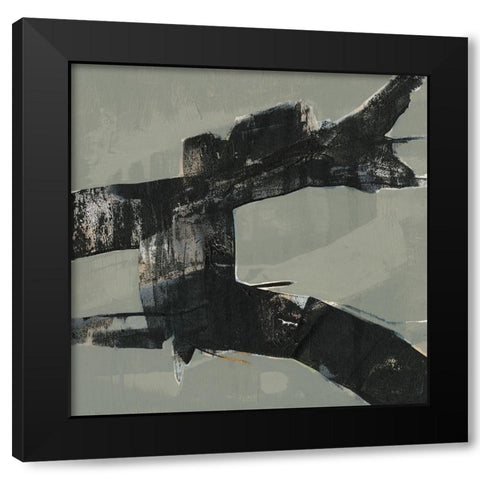 Ode an Kline VI Black Modern Wood Framed Art Print with Double Matting by Goldberger, Jennifer